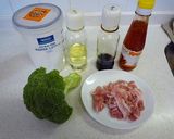 豚とブロッコリーinスイートチリソース作り方1写真