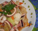 イカと野菜の炒め物★焼肉のタレで!作り方5写真