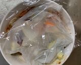 ゴロゴロ野菜魚肉ソーセージユッケ炒煮風作り方13写真