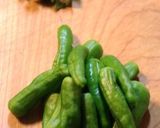 ししとうと明太子のさっと炒め作り方1写真