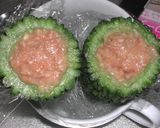 ゴーヤの肉詰め蒸し作り方4写真