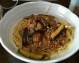 麻婆茄子ソースの中華風スパゲティ作り方7写真