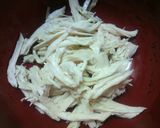 鶏肉とわかめのサラダ（棒々鶏ソース）作り方3写真