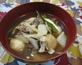 山形の芋煮☆牛肉・醤油味作り方9写真