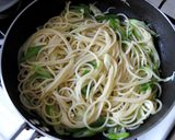 ねぎとみょうがの梅パスタ作り方4写真