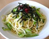 ねぎとみょうがの梅パスタ作り方5写真