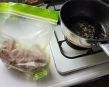 低温調理で放置する豚肩ロース肉の角煮作り方5写真