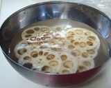 レンコンチップ（塩味ときな粉味）作り方3写真