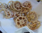 レンコンチップ（塩味ときな粉味）作り方10写真