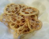 レンコンチップ（塩味ときな粉味）作り方11写真