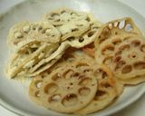 レンコンチップ（塩味ときな粉味）作り方13写真