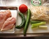 うちのボリューミーな棒々鶏☆作り方1写真