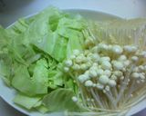 簡単キャベツとえのきのレンジ蒸し作り方3写真