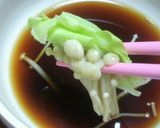 簡単キャベツとえのきのレンジ蒸し作り方5写真