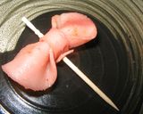 お弁当おかず♥ダブルハムりぼん♥キャラ弁作り方12写真