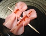 お弁当おかず♥ダブルハムりぼん♥キャラ弁作り方13写真