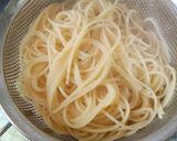 アスパラと挽き肉のデミグラスナポリタン🍝作り方3写真