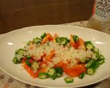＊簡単＊オクラ＋トマトのサラダ作り方4写真
