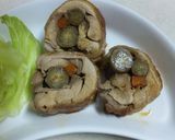 鶏モモ肉の根菜巻き作り方7写真
