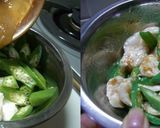 柔らか鶏ささみ＆オクラの梅肉ソース和え作り方5写真