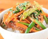 春雨＆ひき肉★甘辛にんにく チャプチェ風作り方7写真
