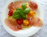 ルクエで簡単トマトと生ハムのパスタ☆作り方4写真