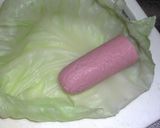魚肉ソーセージのキャベツロール煮作り方2写真