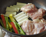 チキンと夏野菜のソテー　わさびソース作り方2写真
