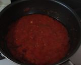 シーフードとひよこ豆のトマトソースパスタ作り方5写真