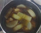 黒飴でコク旨♪手羽元と大根の甘辛煮作り方6写真