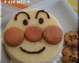 シフォンケーキとクッキーでアンパンマン♫作り方4写真