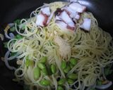 たことわさび菜のピリ辛パスタ作り方5写真