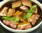レンジで角煮豚バラブロック　ニンニク醤油作り方2写真