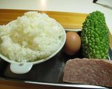 ゴーヤ　チャーハン作り方1写真