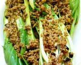 そぼろ青梗菜の白蒸し作り方4写真