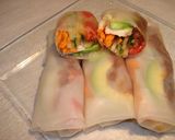 ☆キューピーうまみ肉味噌風で絶品生春巻☆作り方3写真