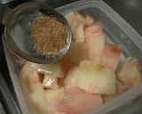 サマーピーチ・ケーキ。作り方1写真
