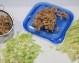 離乳食～取分けでツナとキャベツのパスタ作り方1写真