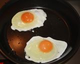 目玉焼きdeおにぎり♪作り方1写真