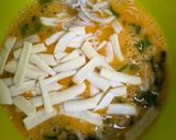 しらすと法蓮草🧀入り卵焼き♡低残渣食にも作り方2写真