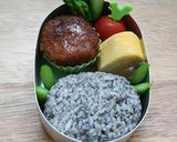 キャラ弁☆顔だけトトロおにぎり♪作り方6写真