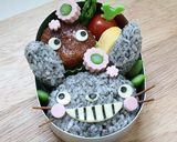 キャラ弁☆顔だけトトロおにぎり♪作り方7写真