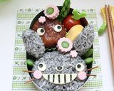 キャラ弁☆顔だけトトロおにぎり♪作り方8写真