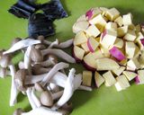 秋の味覚♪しめじ入りさつまいもご飯作り方1写真