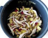 秋の味覚♪しめじ入りさつまいもご飯作り方4写真