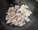 鶏むね肉で塩きんぴらの焼きうどん作り方3写真