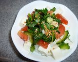 アレンジ自在・トマト・モロヘイヤ丼　作り方7写真