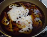かれいの煮つけ れんこんピリカラ風作り方8写真