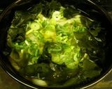 天ぷらうどん　かき揚げ・月見・わかめ作り方2写真