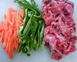 牛肉 春雨お野菜の焼き肉のタレ炒め☆作り方2写真